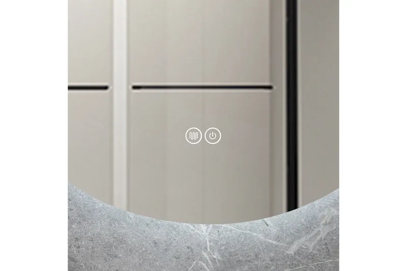 Baderomsspeil Rund 40 cm med LED-belysning og anti-dugg - Lyfco - Innredning - Speil - Veggspeil