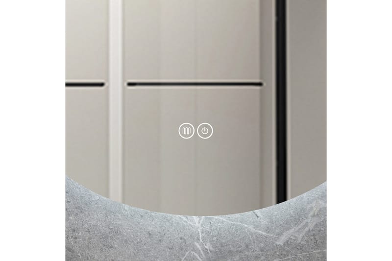 Baderomsspeil Rund 60 cm med LED-belysning og anti-dugg - Lyfco - Innredning - Speil - Veggspeil