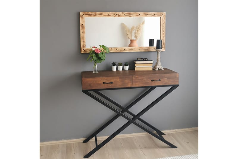 Bahiya Dekorasjonsspeil 110 cm - Valnøtt - Innredning - Speil - Veggspeil