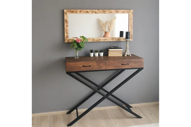 Bahiya Dekorasjonsspeil 110 cm - Valnøtt - Innredning - Speil - Veggspeil