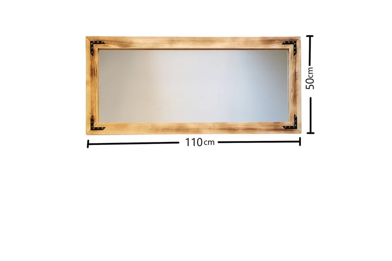 Bakies Dekorasjonsspeil 110 cm - Valnøtt - Innredning - Speil - Veggspeil