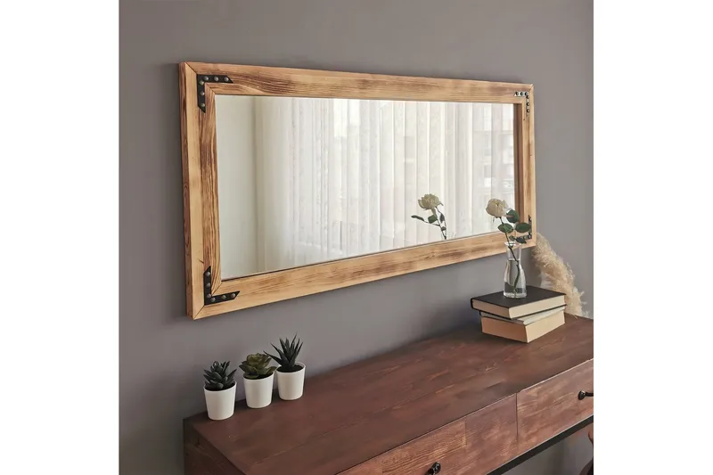 Bakies Dekorasjonsspeil 110 cm, Valnøtt