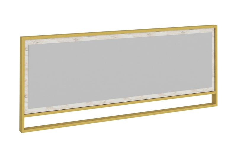 Bascle Speil 90 cm - Gull|Hvit - Veggspeil - Gangspeil