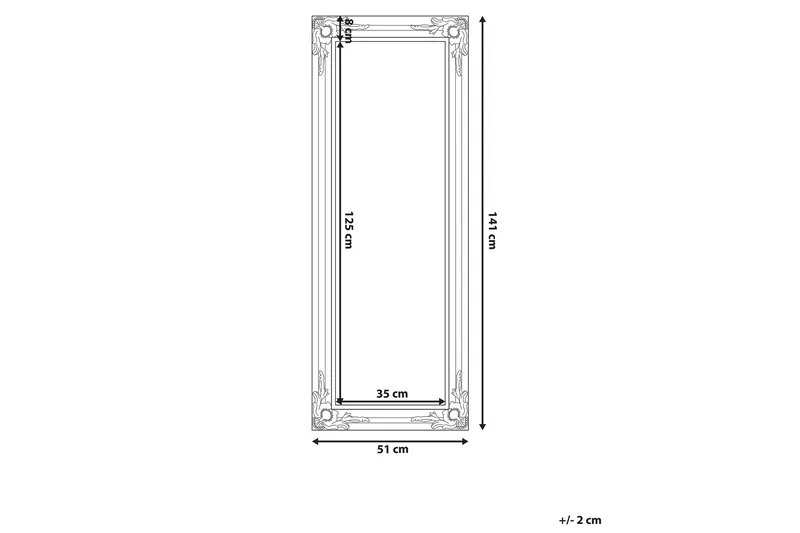 Bellac Speil 51 cm - Sølv - Innredning - Speil - Veggspeil