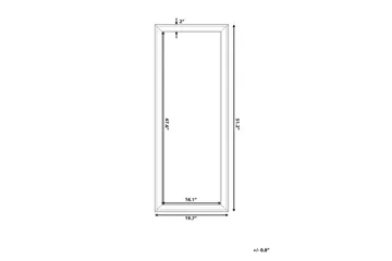 Benon Speil 50 cm - Hvit - Innredning - Speil - Veggspeil