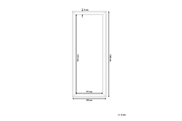 Benon Speil 50 cm - Hvit - Innredning - Speil - Veggspeil