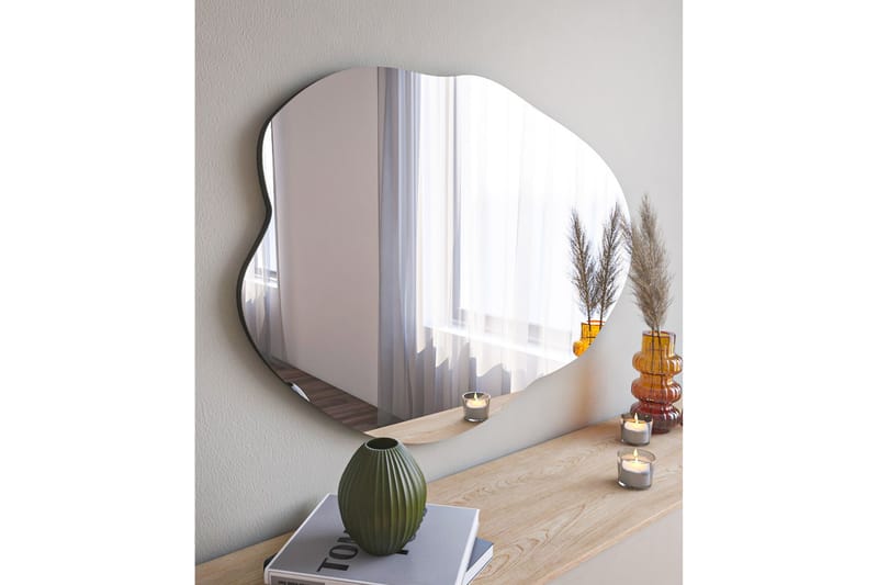Besso Speil 60 cm Asymmetrisk - Svart - Innredning - Speil - Veggspeil