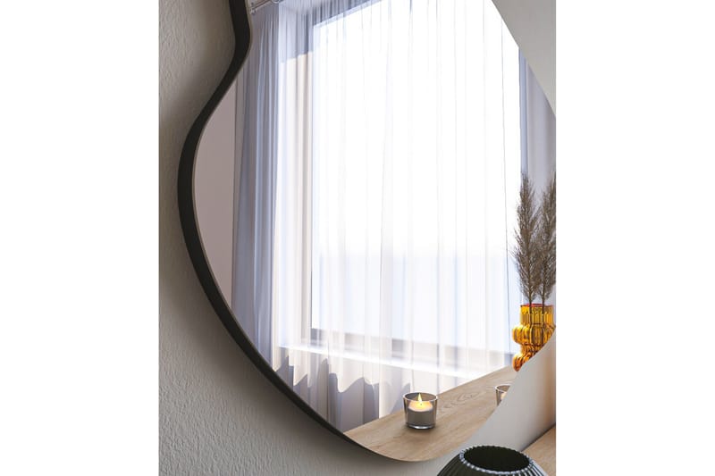 Besso Speil 60 cm Asymmetrisk - Svart - Innredning - Speil - Veggspeil