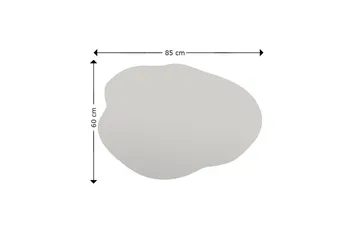 Besso Speil 60 cm Asymmetrisk - Svart - Innredning - Speil - Veggspeil