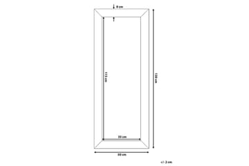 Bitthams Speil 50x130 cm - Svart - Innredning - Speil - Veggspeil