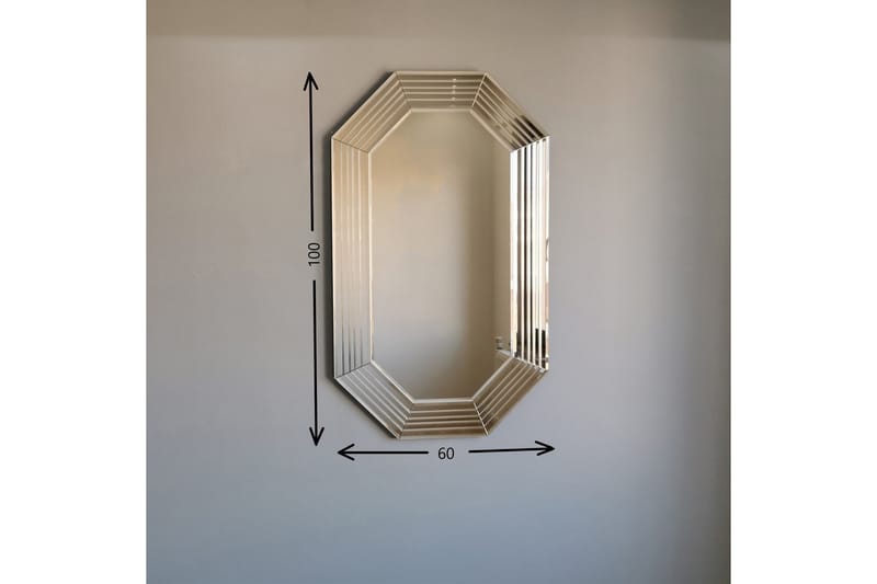 Callaham Dekorasjonsspeil 60 cm - Bronse - Innredning - Speil - Veggspeil