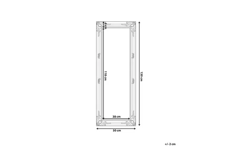 Chanady Speil 50x130 cm - Svart - Innredning - Speil - Veggspeil