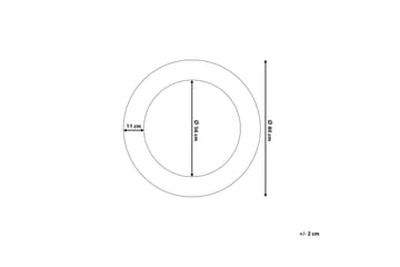 Channay Speil 80 cm - Gull - Innredning - Speil - Veggspeil