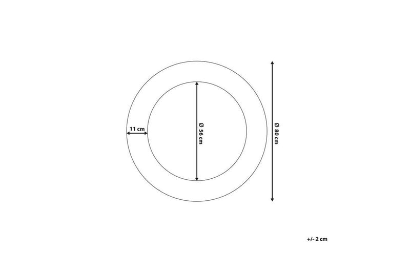 Channay Speil 80 cm - Gull - Innredning - Speil - Veggspeil