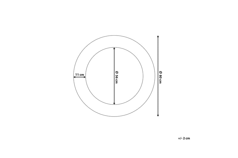 Channay Speil 80 cm - Gull - Innredning - Speil - Veggspeil