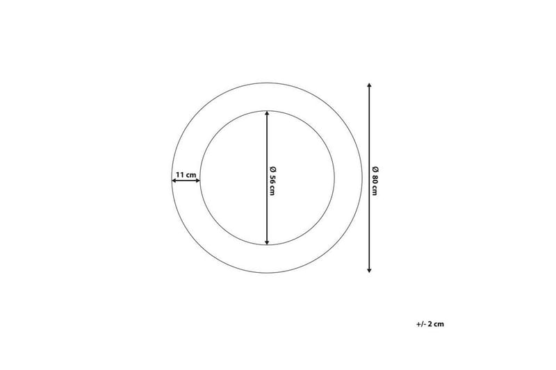 Channay Speil 80 cm - Gull - Innredning - Speil - Veggspeil