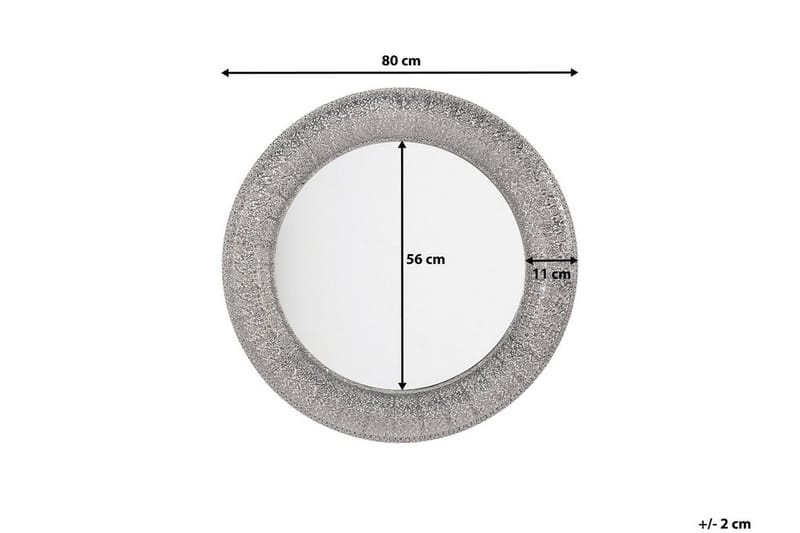 Channay Speil 80 cm - Sølv - Innredning - Speil - Veggspeil