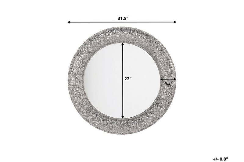Channay Speil 80 cm - Sølv - Innredning - Speil - Veggspeil
