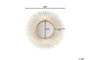 Cilly Speil 76 cm - Gull - Innredning - Speil - Veggspeil