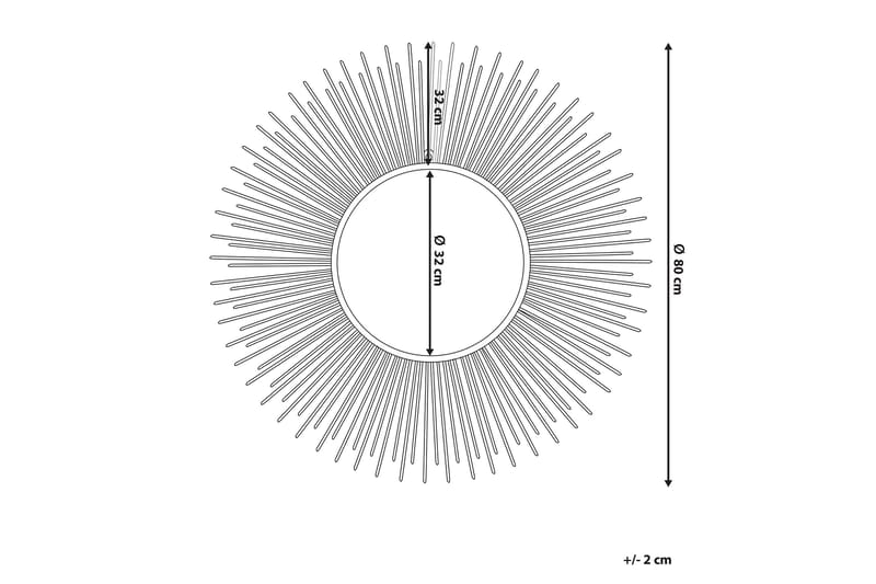 Cilly Speil 80 cm - Sølv - Innredning - Speil - Veggspeil