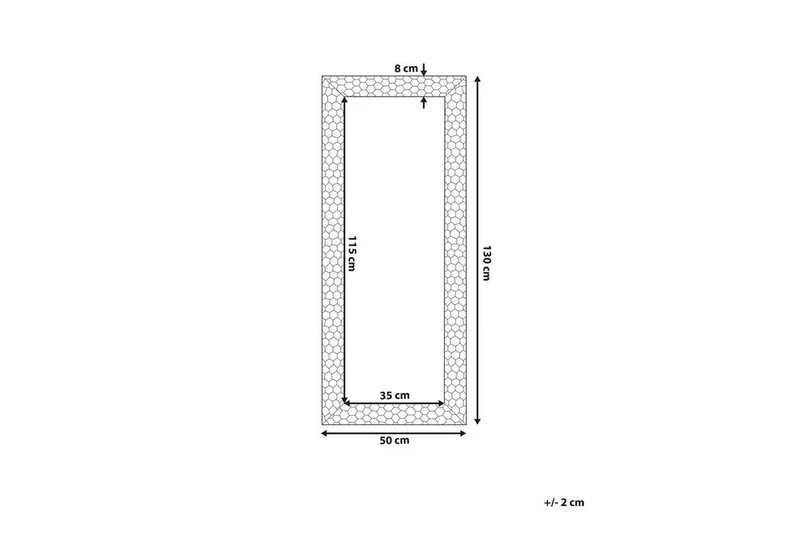 Claverton Speil 50x130 cm - Gull - Innredning - Speil - Veggspeil