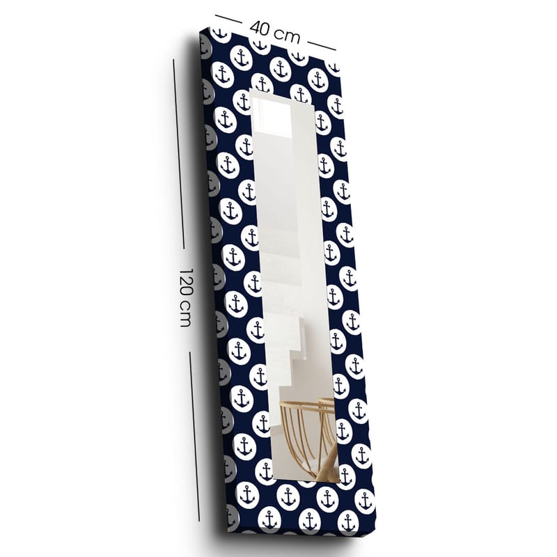 Dekorspeil 40x120 cm - Flerfarget - Innredning - Speil - Veggspeil