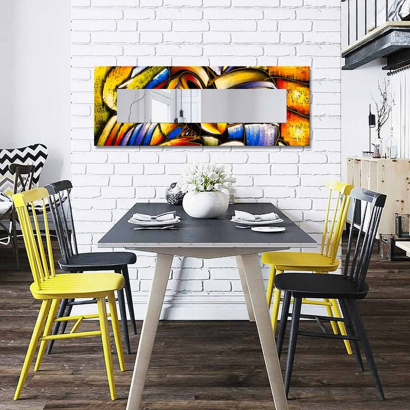 Dekorspeil 40x120 cm - Flerfarget - Innredning - Speil - Veggspeil