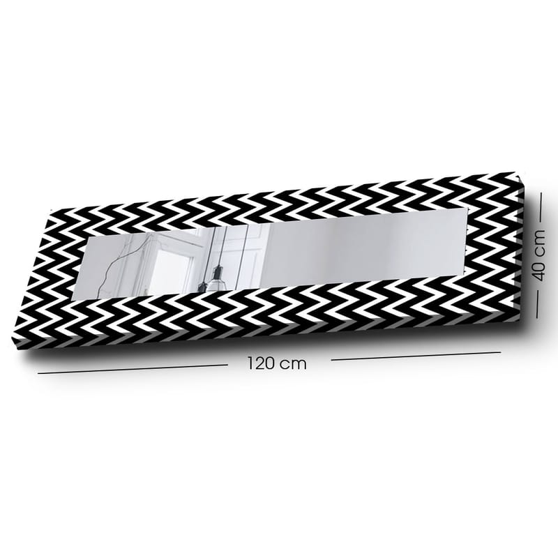 Dekorspeil 40x120 cm - Flerfarget - Innredning - Speil - Veggspeil