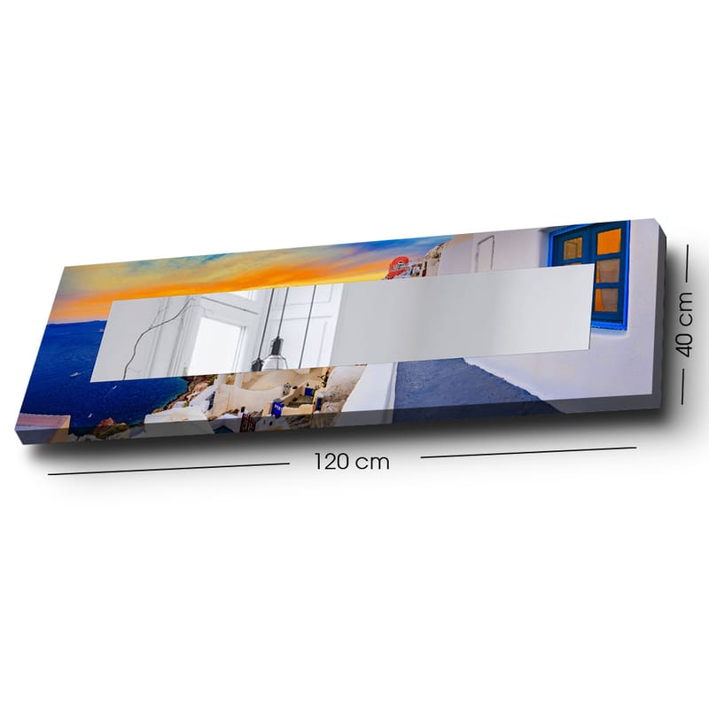 Dekorspeil 40x120 cm - Flerfarget - Innredning - Speil - Veggspeil