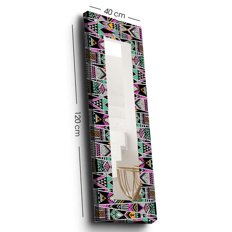 Dekorspeil 40x120 cm - Flerfarget - Innredning - Speil - Veggspeil