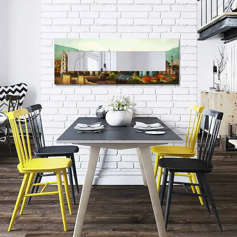 Dekorspeil 40x120 cm - Flerfarget - Innredning - Speil - Veggspeil