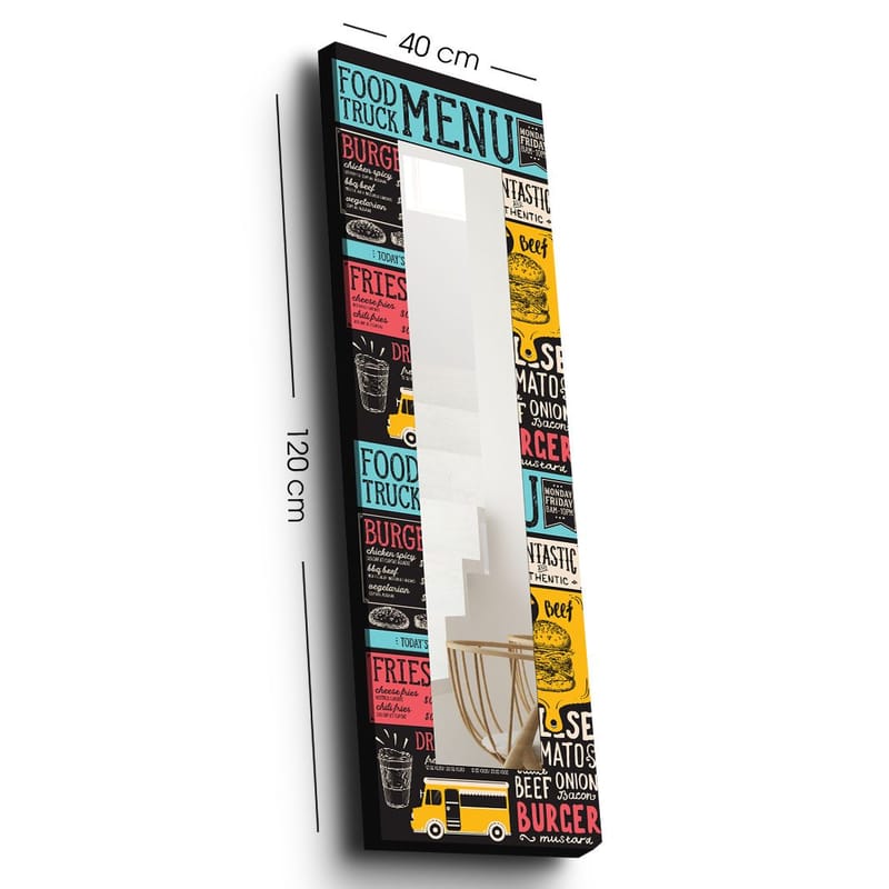 Dekorspeil 40x120 cm, Flerfarget