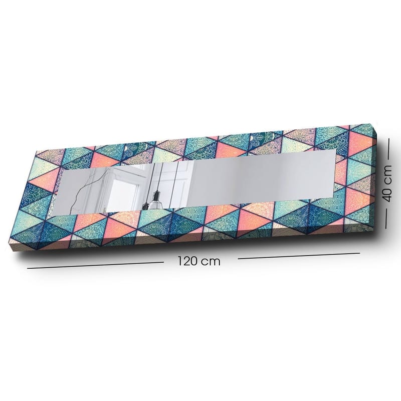 Dekorspeil 40x120 cm - Flerfarget - Innredning - Speil - Veggspeil