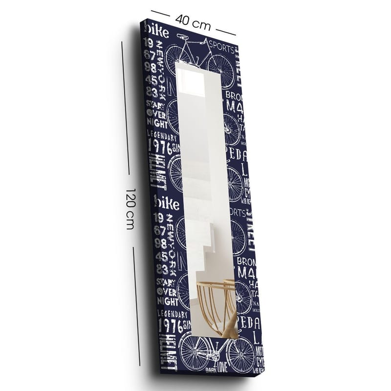 Dekorspeil 40x120 cm - Flerfarget - Innredning - Speil - Veggspeil