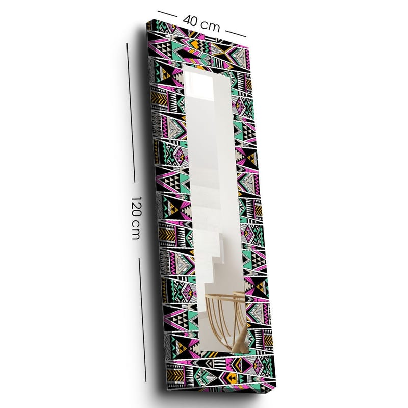 Dekorspeil 40x120 cm - Flerfarget - Innredning - Speil - Veggspeil