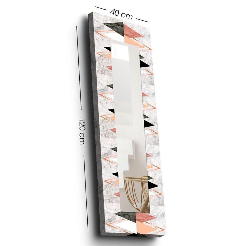 Dekorspeil 40x120 cm - Flerfarget - Innredning - Speil - Veggspeil
