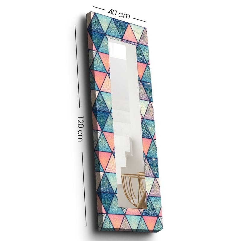Dekorspeil 40x120 cm - Flerfarget - Innredning - Speil - Veggspeil