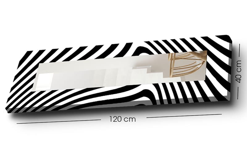 Dekorspeil 40x120 cm - Flerfarget - Innredning - Speil - Veggspeil