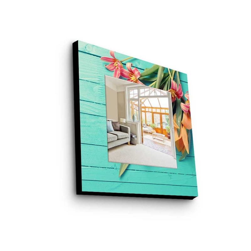 Dekorspeil 50x50 cm - Flerfarget - Innredning - Speil - Veggspeil