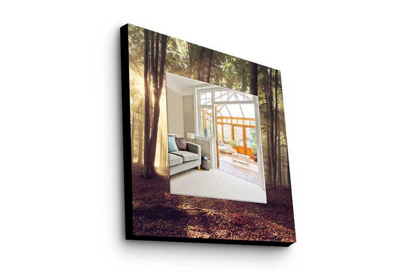 Dekorspeil 50x50 cm - Flerfarget - Innredning - Speil - Veggspeil