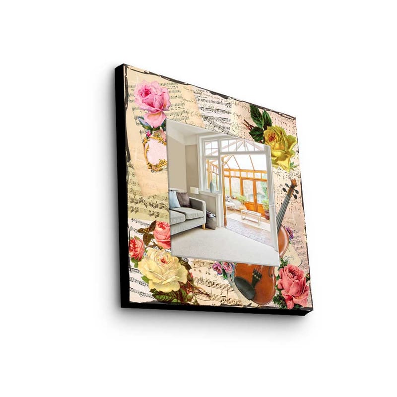 Dekorspeil 50x50 cm - Flerfarget - Innredning - Speil - Veggspeil