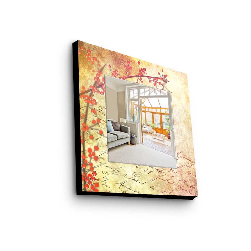 Dekorspeil 50x50 cm - Flerfarget - Innredning - Speil - Veggspeil