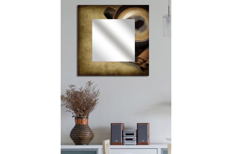 Dekorspeil 50x50 cm - Flerfarget - Innredning - Speil - Veggspeil