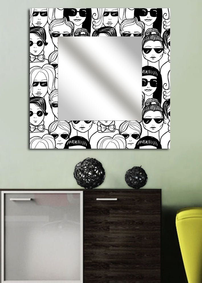 Dekorspeil 50x50 cm, Flerfarget