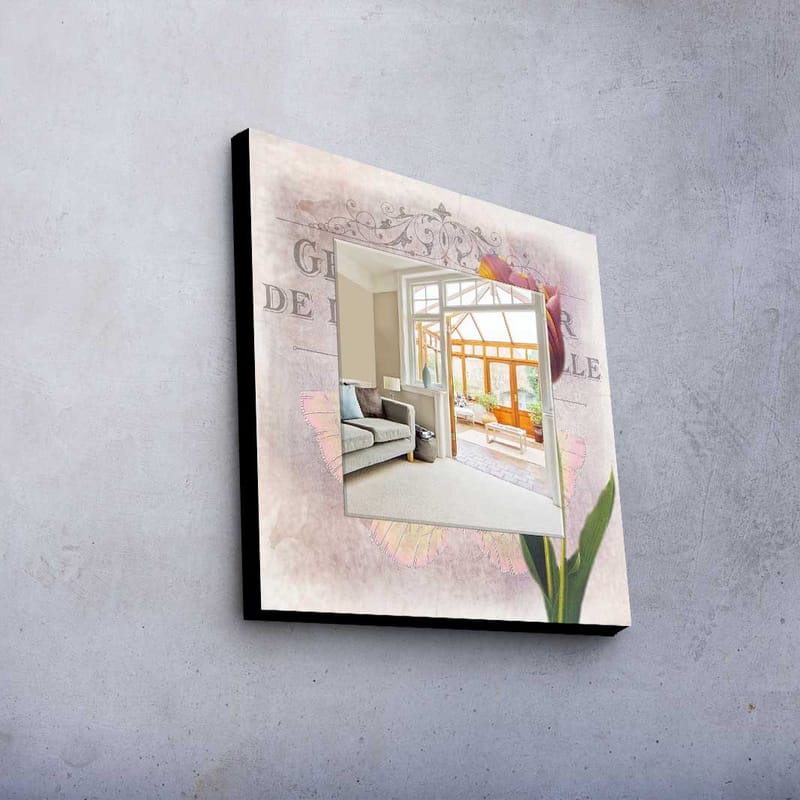 Dekorspeil 50x50 cm - Flerfarget - Innredning - Speil - Veggspeil