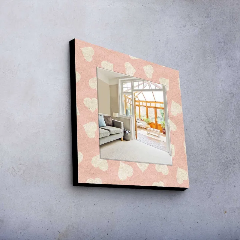 Dekorspeil 50x50 cm - Flerfarget - Innredning - Speil - Veggspeil