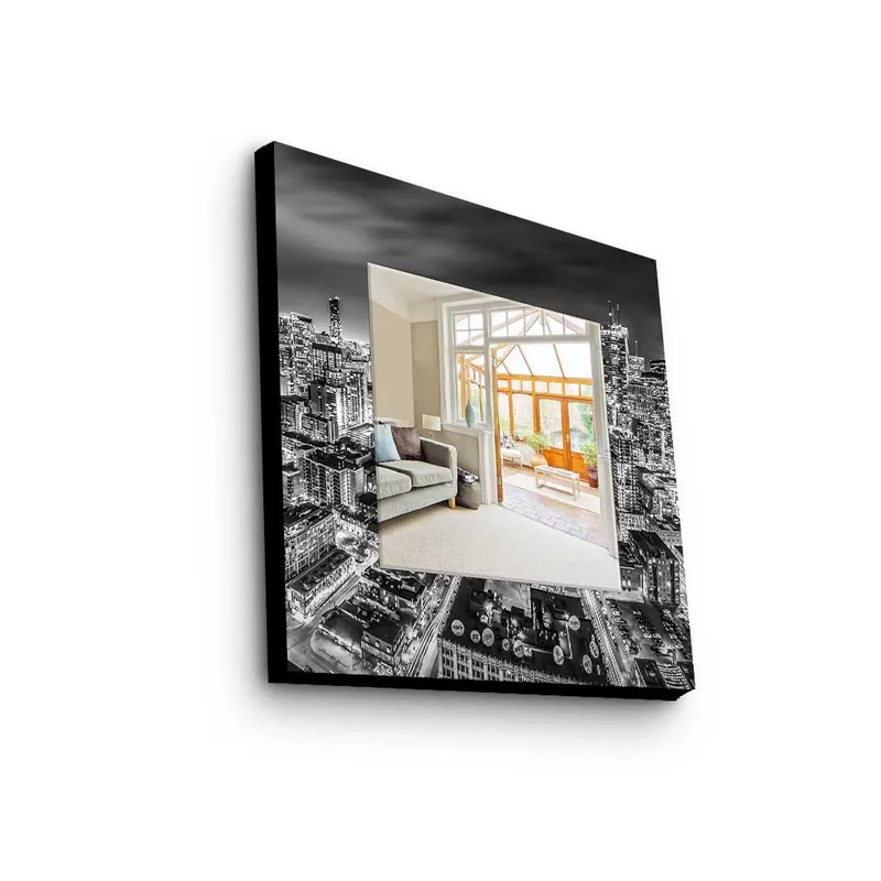 Dekorspeil 50x50 cm - Flerfarget - Innredning - Speil - Veggspeil