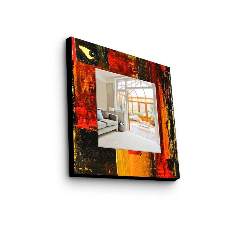 Dekorspeil 50x50 cm, Flerfarget