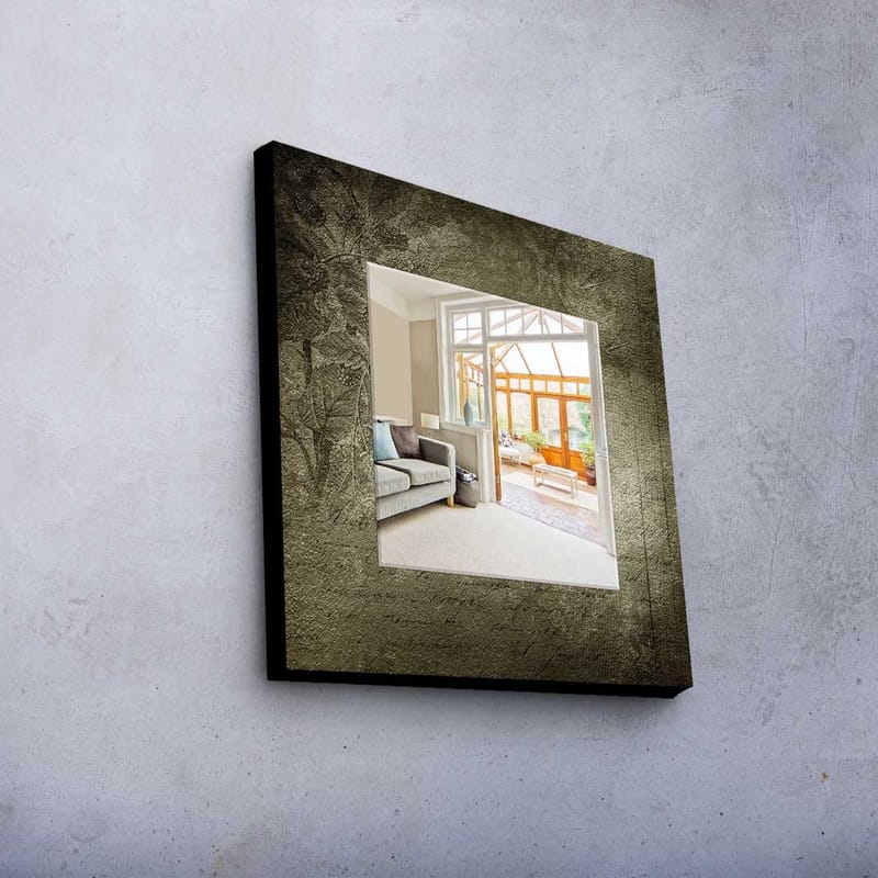 Dekorspeil 50x50 cm - Flerfarget - Innredning - Speil - Veggspeil