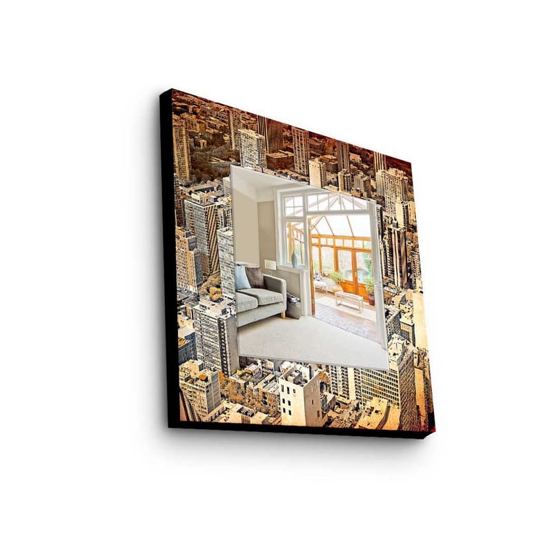 Dekorspeil 50x50 cm, Flerfarget